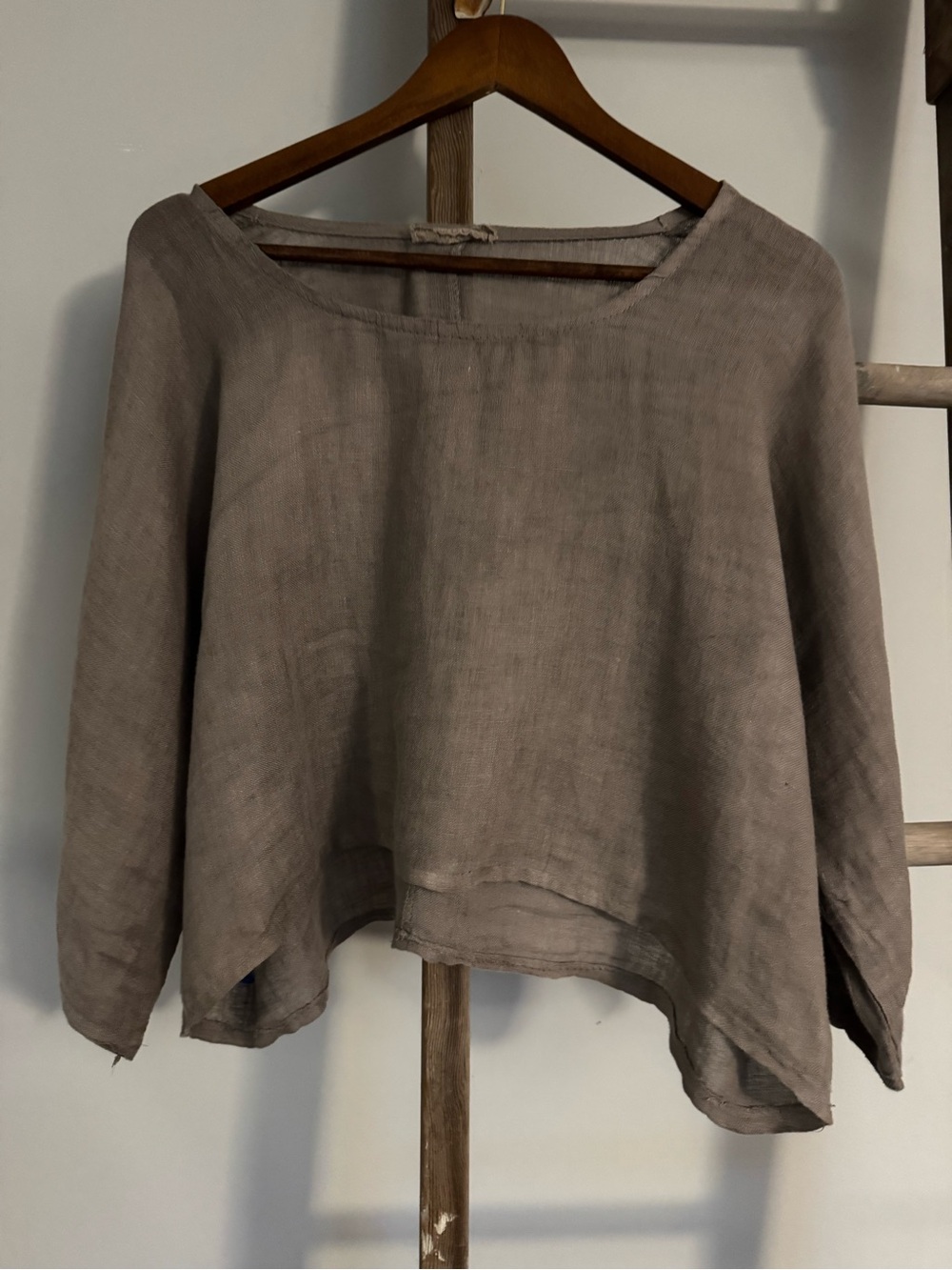 Elegant Women's Blouse in Taupe